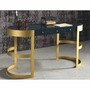 Casa Padrino Luxus Schreibtisch mit 3 Schubladen Schwarz / Gold 150 cm - B�ro M�bel