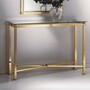 Casa Padrino Luxus Konsole Messing Gl�nzend / Messing Satiniert 110 cm - Made in Italy