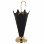 Casa Padrino Luxus Schirmst�nder Schwarz / Gold H. 66 cm - Luxus Accessoires
