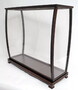 Casa Padrino Luxus Modellschiff Vitrine Dunkelbraun 101,6 x 34,9 x H. 99,7 cm - Modellbau Vitrine - Modellbau Deko Accessoires