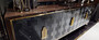 Casa Padrino Luxus M�bel Set Dunkelbraun / Schwarz / Gold - 1 Luxus Sideboard mit 6 T�ren & 2 Luxus Wandspiegel - Luxus M�bel - Luxus Einrichtung