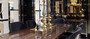 Casa Padrino Luxus M�bel Set Dunkelbraun / Schwarz / Gold - 1 Luxus Sideboard mit 6 T�ren & 2 Luxus Wandspiegel - Luxus M�bel - Luxus Einrichtung