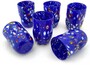 Casa Padrino Luxus Murano Kristallglas Wasserglas 6er Set Blau  8 x H. 12 cm - Made in Italy