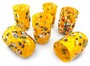 Casa Padrino Luxus Murano Kristallglas Wasserglas 6er Set Gelb  8 x H. 12 cm - Made in Italy
