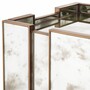 Casa Padrino Luxus Nachttisch mit antikem Spiegelglas H. 68,5 cm - Schlafzimmer M�bel