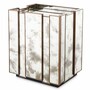 Casa Padrino Luxus Nachttisch mit antikem Spiegelglas H. 68,5 cm - Schlafzimmer M�bel