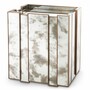 Casa Padrino Luxus Nachttisch mit antikem Spiegelglas H. 68,5 cm - Schlafzimmer M�bel