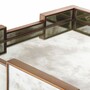 Casa Padrino Luxus Nachttisch mit antikem Spiegelglas H. 68,5 cm - Schlafzimmer M�bel