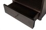 Casa Padrino Luxus Nachttisch Braun / Schwarz 45 x 40 x H. 60 cm - Nachttisch mit Eichenfurnier im warmen Braunton und schwarzem Stahlgestell - Luxus M�bel