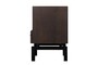 Casa Padrino Luxus Nachttisch Braun / Schwarz 45 x 40 x H. 60 cm - Nachttisch mit Eichenfurnier im warmen Braunton und schwarzem Stahlgestell - Luxus M�bel