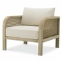 Casa Padrino Luxus Teakholz Garten Sessel Sandfarben / Beige - Garten M�bel