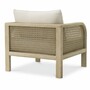 Casa Padrino Luxus Teakholz Garten Sessel Sandfarben / Beige - Garten M�bel