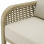 Casa Padrino Luxus Teakholz Garten Sofa Sandfarben / Beige 283 cm - Garten M�bel