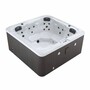 Casa Padrino Luxus Outdoor Jacuzzi Wei� / Schwarz 201 cm - Garten Whirlpool