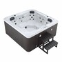 Casa Padrino Luxus Outdoor Jacuzzi Wei� / Schwarz 201 cm - Garten Whirlpool