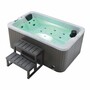 Casa Padrino Luxus Outdoor Jacuzzi Wei� / Schwarz / Grau 175 cm - Garten Whirlpool