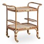 Casa Padrino Luxus Servierwagen Braun / Naturfarben 89 cm - Hotel Trolley