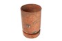 Casa Padrino Luxus Pflanzgef��  46 x H. 70 cm - Gro�es rundes Pflanzgef�� und Bodenvase Caliza aus hochwertigem Java Rosso Marmor - Luxus Deko Accessoires