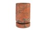 Casa Padrino Luxus Pflanzgef��  46 x H. 70 cm - Gro�es rundes Pflanzgef�� und Bodenvase Caliza aus hochwertigem Java Rosso Marmor - Luxus Deko Accessoires