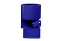 Casa Padrino Luxus Pflanzgef�� Blau 28 x 25 x H. 43,5 cm - Hohes Steingut Pflanzgef�� im Cobalt Blue Finish - Luxus Deko Accessoires