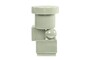 Casa Padrino Luxus Pflanzgef�� Gr�n 30,5 x 30 x H. 50 cm - Steingut Pflanzgef�� und Beistelltisch im Mint Green Finish - Luxus Deko Accessoires