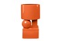 Casa Padrino Luxus Pflanzgef�� Orange 28 x 25 x H. 43,5 cm - Hohes Steingut Pflanzgef�� im Carrot Finish - Luxus Deko Accessoires