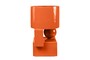 Casa Padrino Luxus Pflanzgef�� Orange 28 x 25 x H. 43,5 cm - Hohes Steingut Pflanzgef�� im Carrot Finish - Luxus Deko Accessoires