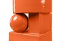 Casa Padrino Luxus Pflanzgef�� Orange 28 x 25 x H. 43,5 cm - Hohes Steingut Pflanzgef�� im Carrot Finish - Luxus Deko Accessoires