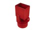 Casa Padrino Luxus Pflanzgef�� Weinrot 23 x 22,5 x H. 43 cm - Hohes Steingut Pflanzgef�� und Vase im Burgundy Finish - Luxus Deko Accessoires