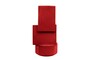 Casa Padrino Luxus Pflanzgef�� Weinrot 23 x 22,5 x H. 43 cm - Hohes Steingut Pflanzgef�� und Vase im Burgundy Finish - Luxus Deko Accessoires