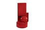Casa Padrino Luxus Pflanzgef�� Weinrot 23 x 22,5 x H. 43 cm - Hohes Steingut Pflanzgef�� und Vase im Burgundy Finish - Luxus Deko Accessoires