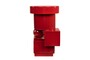 Casa Padrino Luxus Pflanzgef�� Weinrot 30,5 x 30 x H. 50 cm - Steingut Pflanzgef�� und Beistelltisch im Burgundy Finish - Luxus Deko Accessoires