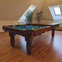 Casa Padrino Luxus Barock Pool Billardtisch / Esstisch 7ft Braun / Gr�n