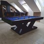 Casa Padrino Luxus Pool Billardtisch / Esstisch 8ft Schwarz / Blau