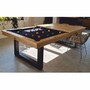 Casa Padrino Luxus Pool Billardtisch / Esstisch 8ft Naturfarben / Schwarz
