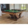 Casa Padrino Luxus Pool Billardtisch / Esstisch 8ft Braun / Schwarz / Gr�n