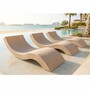 Casa Padrino Luxus Poolliege Matt Beige 180 cm - Hotel & Pool M�bel