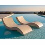 Casa Padrino Luxus Poolliege Matt Beige 180 cm - Hotel & Pool M�bel