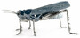 Casa Padrino Luxus Porzellan Figur Grash�pfer Blau / Silber 27 x 26 x H. 11 cm - Hochwertige Deko Skulptur - Erstklassische Qualit�t - Made in Spain