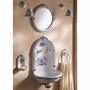 Casa Padrino Luxus Jugendstil Keramik Wandseifenschale Wei� / Blau H. 18 cm - Jugendstil Badezimmer Accessoires - Made in Italy