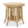 Casa Padrino Luxus Rattan Beistelltisch Naturfarben 60 x 52 x H. 58 cm - Luxus M�bel