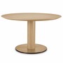 Casa Padrino Luxus Esstisch Naturfarben / Bronze  132 cm - Esszimmer M�bel