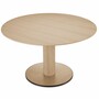 Casa Padrino Luxus Esstisch Naturfarben / Bronze  132 cm - Esszimmer M�bel