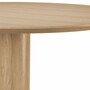 Casa Padrino Luxus Esstisch Naturfarben / Bronze  132 cm - Esszimmer M�bel