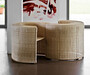 Casa Padrino Luxus Rattan Sessel Naturfarben - Made in Italy
