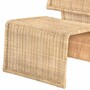 Casa Padrino Luxus Rattan Sessel Naturfarben - Rattan Wohnzimmer M�bel