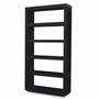 Casa Padrino Luxus Regalschrank Schwarz 120 x H. 230,5 cm - Massivholz B�cherschrank - Luxus Hotel & Wohnzimmer M�bel