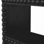 Casa Padrino Luxus Regalschrank Schwarz 120 x H. 230,5 cm - Massivholz B�cherschrank - Luxus Hotel & Wohnzimmer M�bel