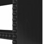 Casa Padrino Luxus Regalschrank Schwarz 120 x H. 230,5 cm - Massivholz B�cherschrank - Luxus Hotel & Wohnzimmer M�bel