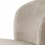 Casa Padrino Luxus Samt Barstuhl Beige / Schwarz / Gold H. 102 cm - Bar M�bel